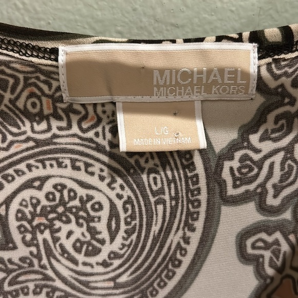 Michael Kors Sleeveless Paisley Dress Women’s Size L/G - Picture 3 of 11